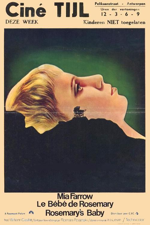 罗丝玛丽的婴儿/Rosemary's Baby(1968) 电影图片 海报(比利时) 大图 580X870